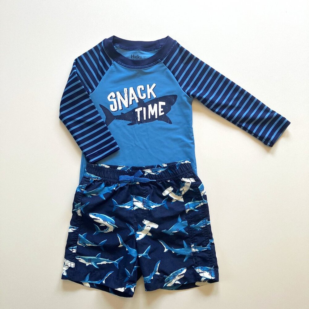 Hatley Rashguard + Trunks Swim Set (18-24 mo.)